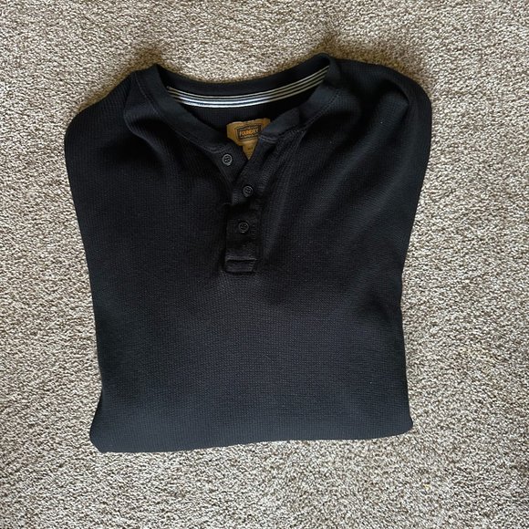 FOUNDRY LONG SLEEVE THERMAL HENLEY SIZE XLT #629 - Picture 1 of 1